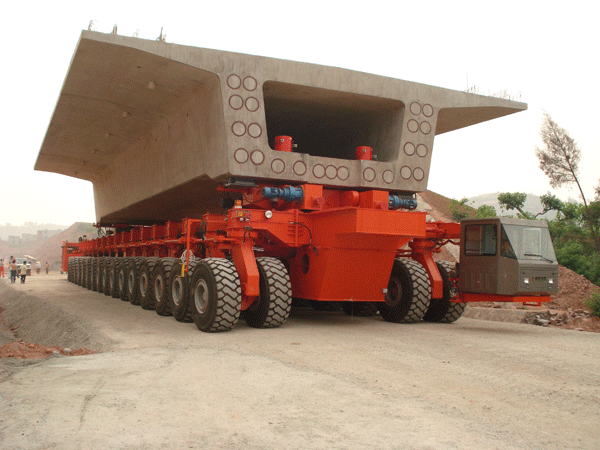 200T輪胎式運(yùn)梁平車